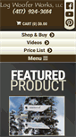 Mobile Screenshot of logwoofer.com