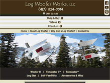 Tablet Screenshot of logwoofer.com